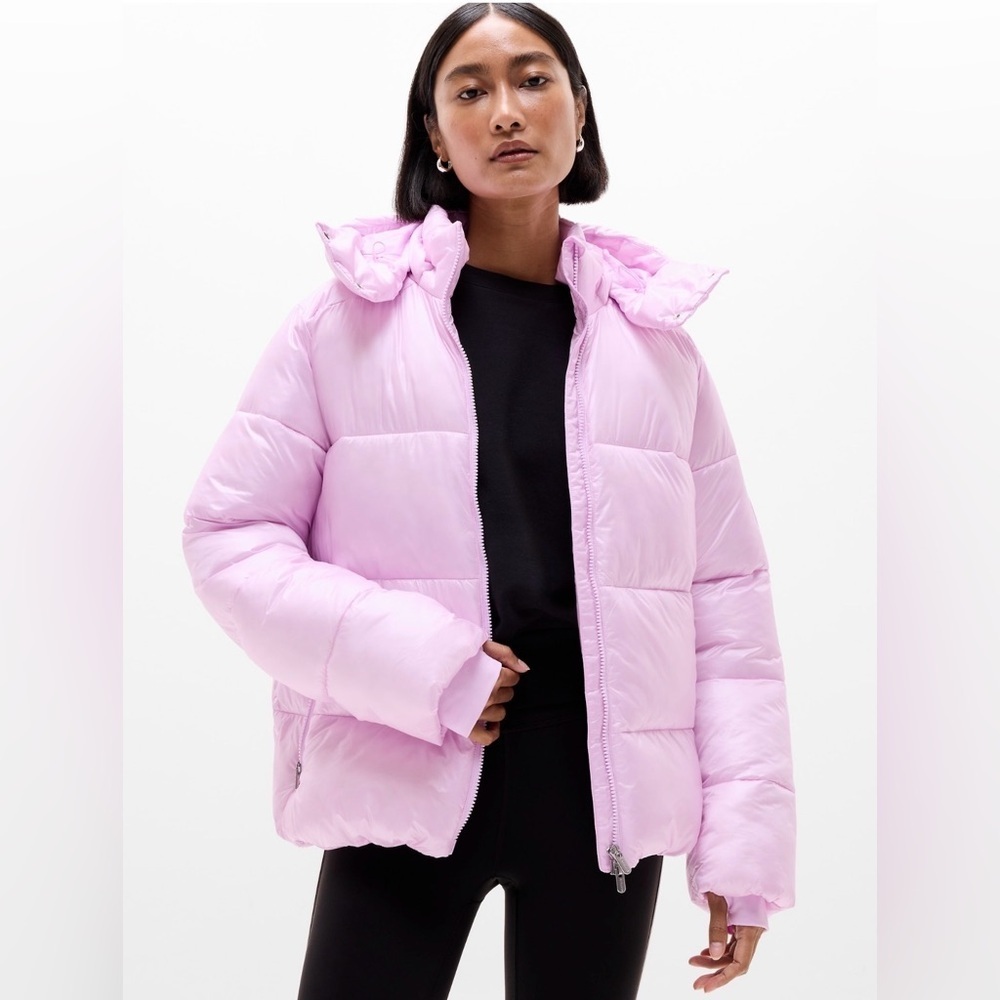 NWT Athleta Stratus Puffer Fleur Jacket Sz L/T (#768233)